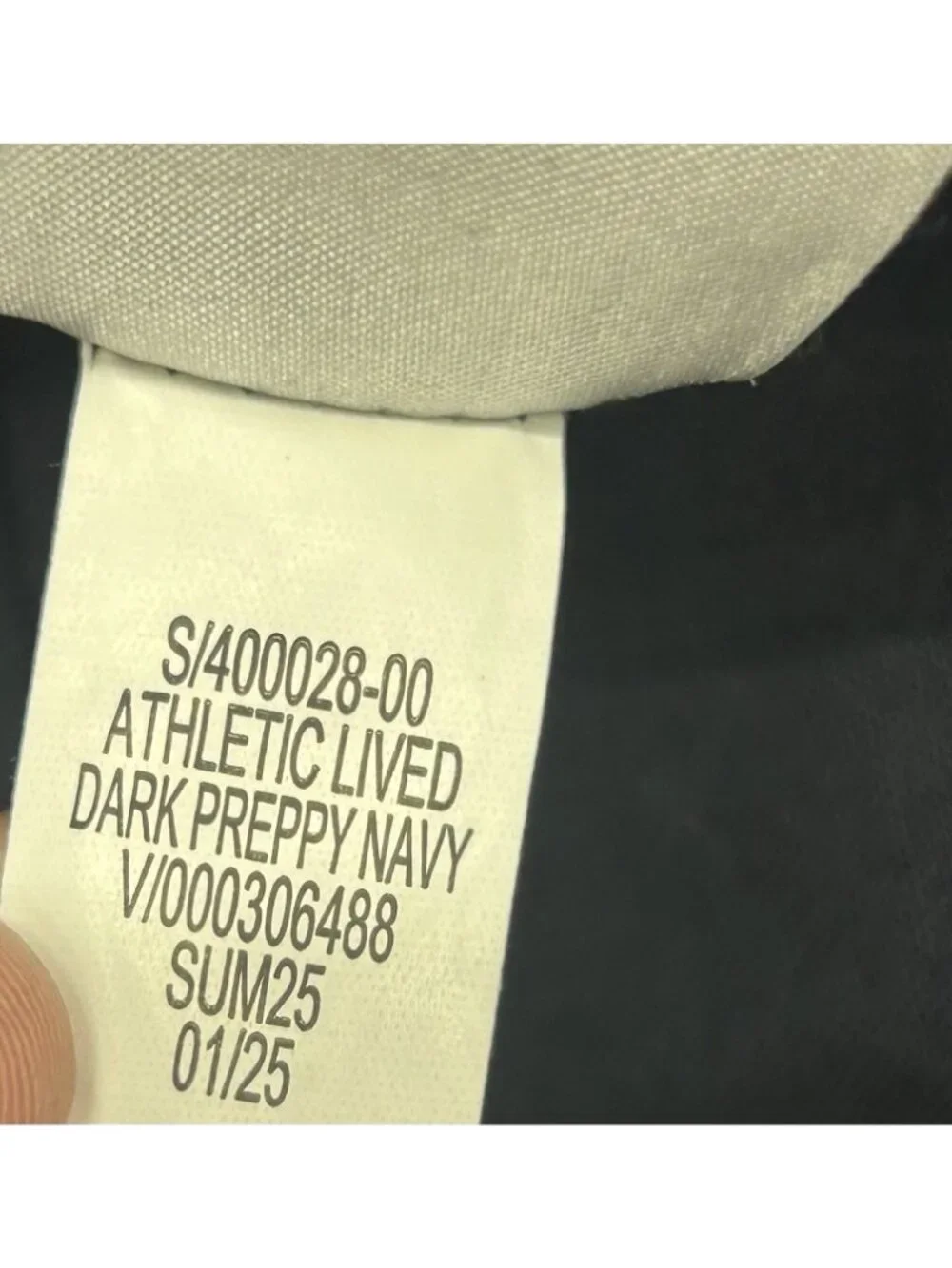 Banana Republic Lived-In Chino Athletic Fit Pants 33x34 Navy Blue (fits 34Wx33L)